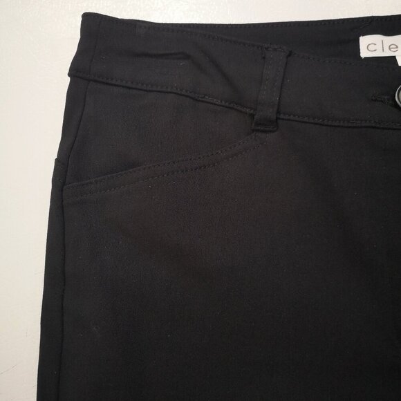 NWT Cleo Ladies Size 8 Slimming Panel Butt Lift Black Slim Capri Pants - Picture 7 of 13